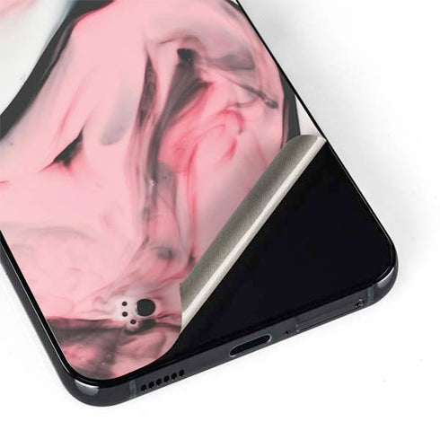 Pink Marble Ink Galaxy S22 Skin